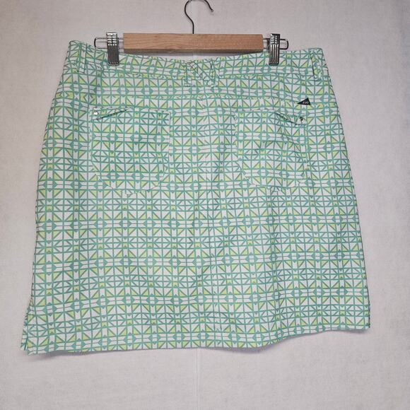 NiVo White and Green Patterned Golf Skort - Picture 8 of 8